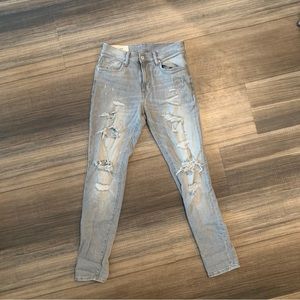 H&M Distressed Skinny Jeans